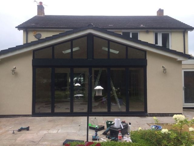 Bi-fold Doors installed by Stockport Construction Ltd