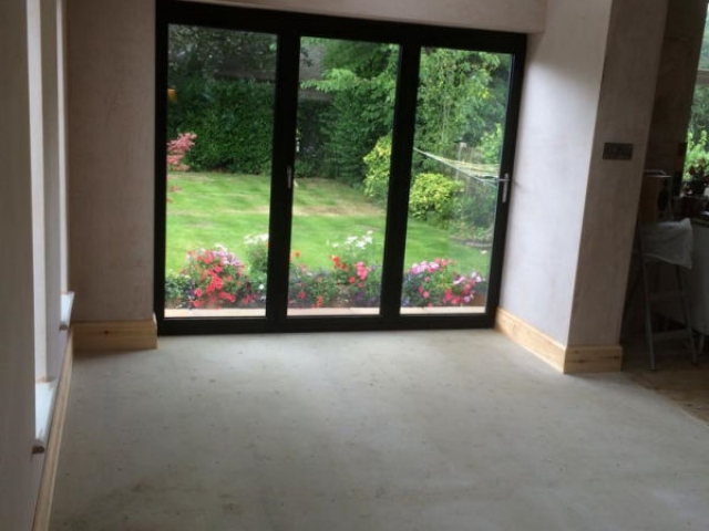 Bi-fold Doors installed by Stockport Construction Ltd